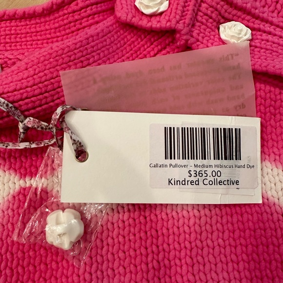 Love Shack Fancy pink white gorgeous sweater - Picture 4 of 4